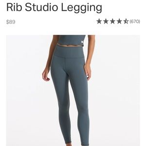 VUORI - Brand New; Light Navy Leggings